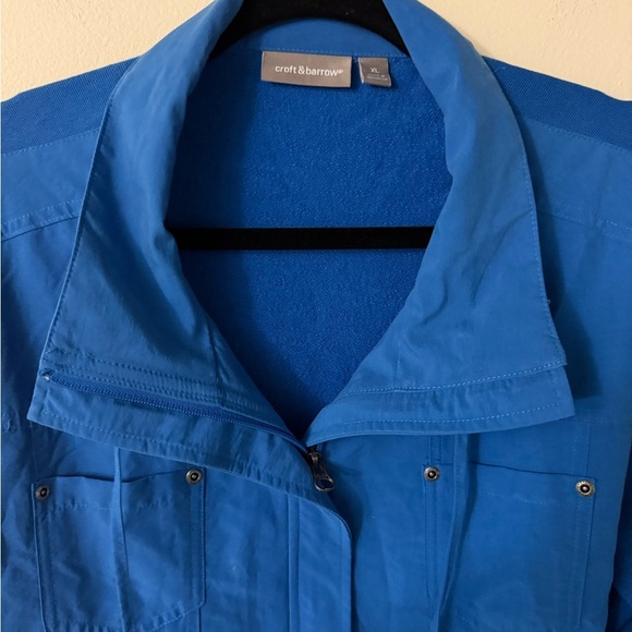 Croft & Barrow Vibrant Blue Utility Jacket, size XL, VGUC - Picture 3 of 5